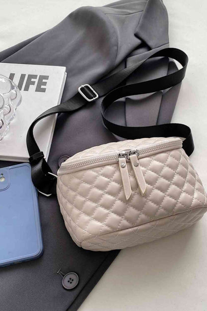 Zipper Detail Crossbody Bag