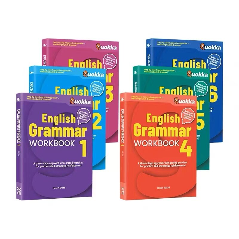 9Volumns/Set Sap Writing Book Grade 1-6 Primary English Grammar in Use Operation Books Notebooks Excercises Book For Kids