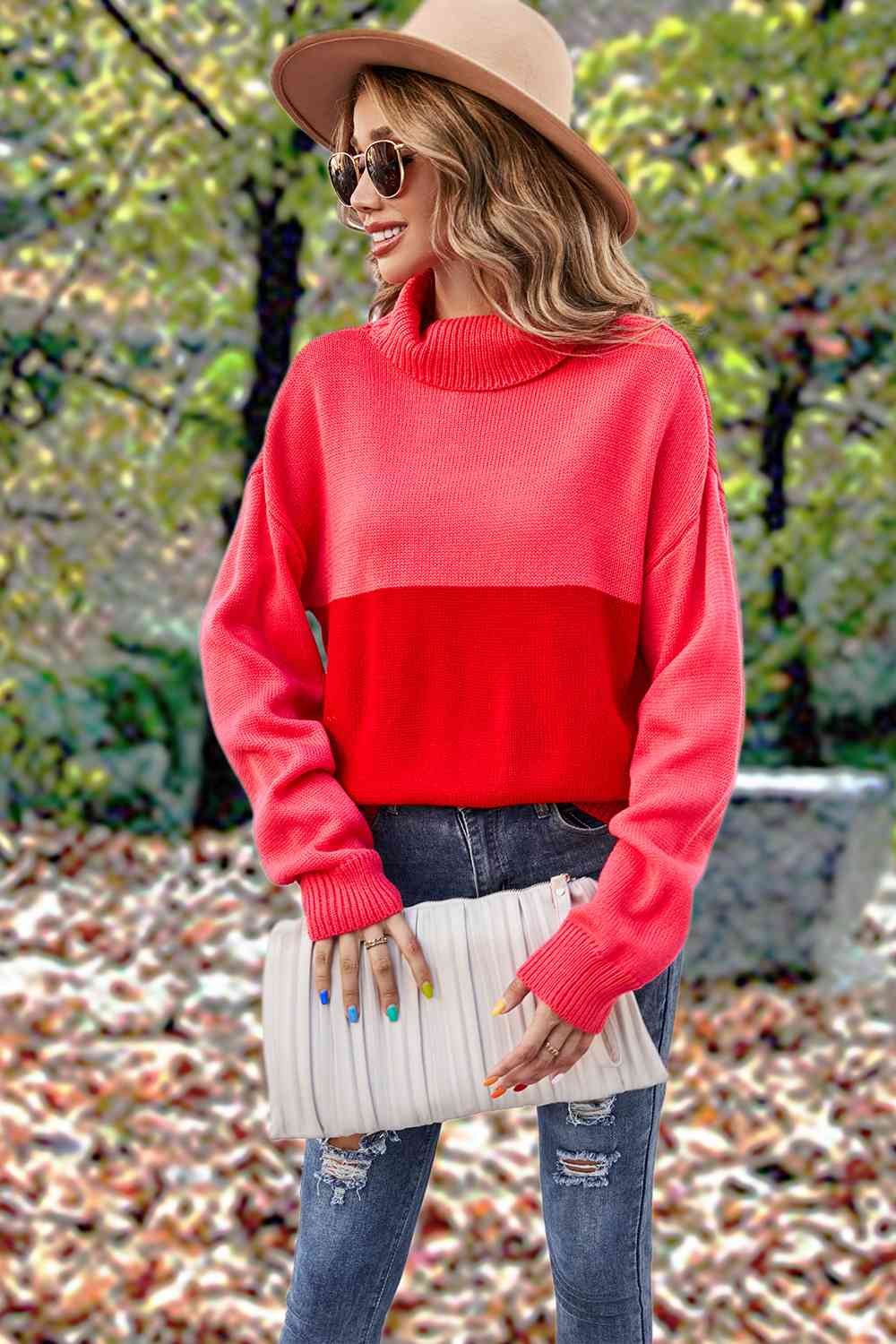 Turtleneck Long Sleeve Sweater