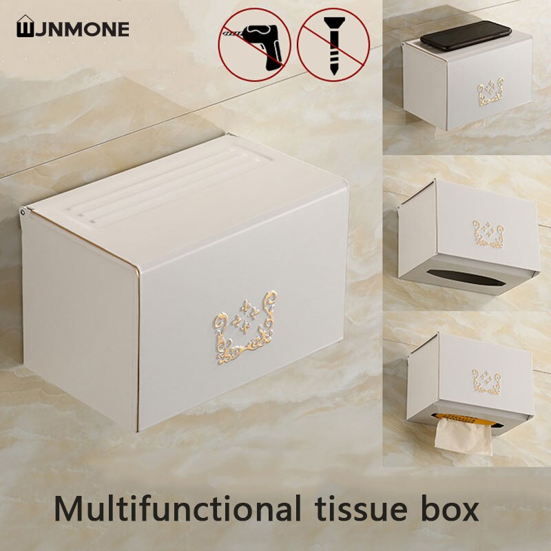 Bathroom Tissue Box Wall Mounted Tissue Cartridge Paper Towel Dispenser Home Toilet Paper Holder Kitchen Roll Paper Toilet Rack