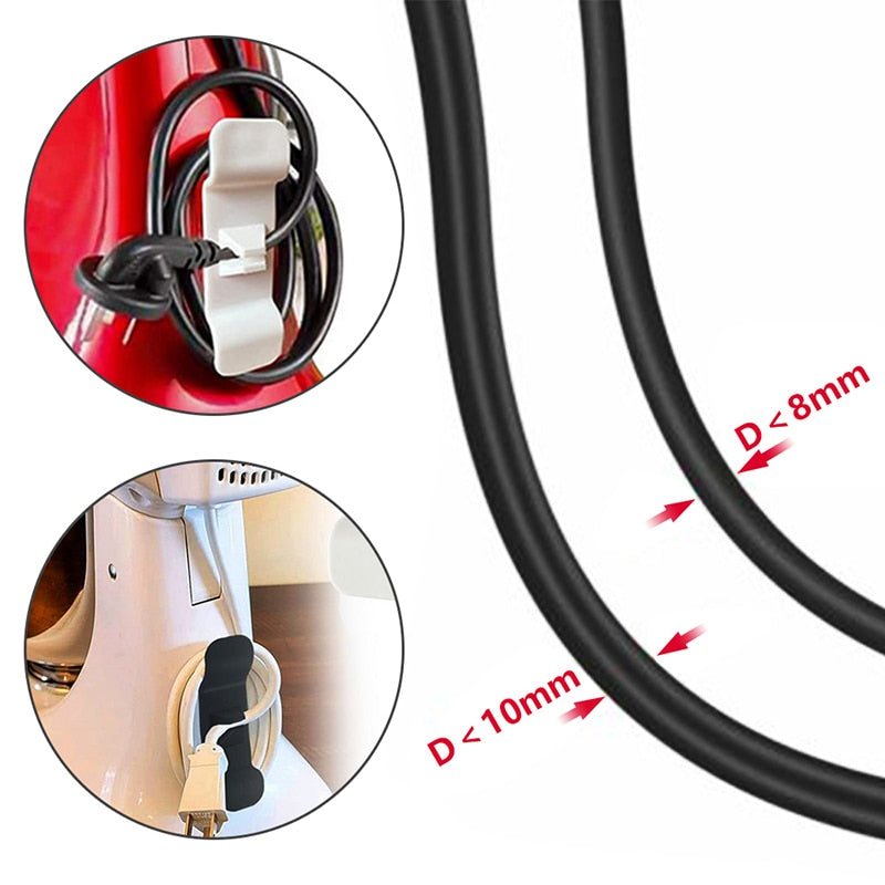 3/6pcs Cord Wrapper Hooks Wire Cord Cable Organizer Air Fryer Coffee Machine Wrap Cable Protector Winder Household Appliances
