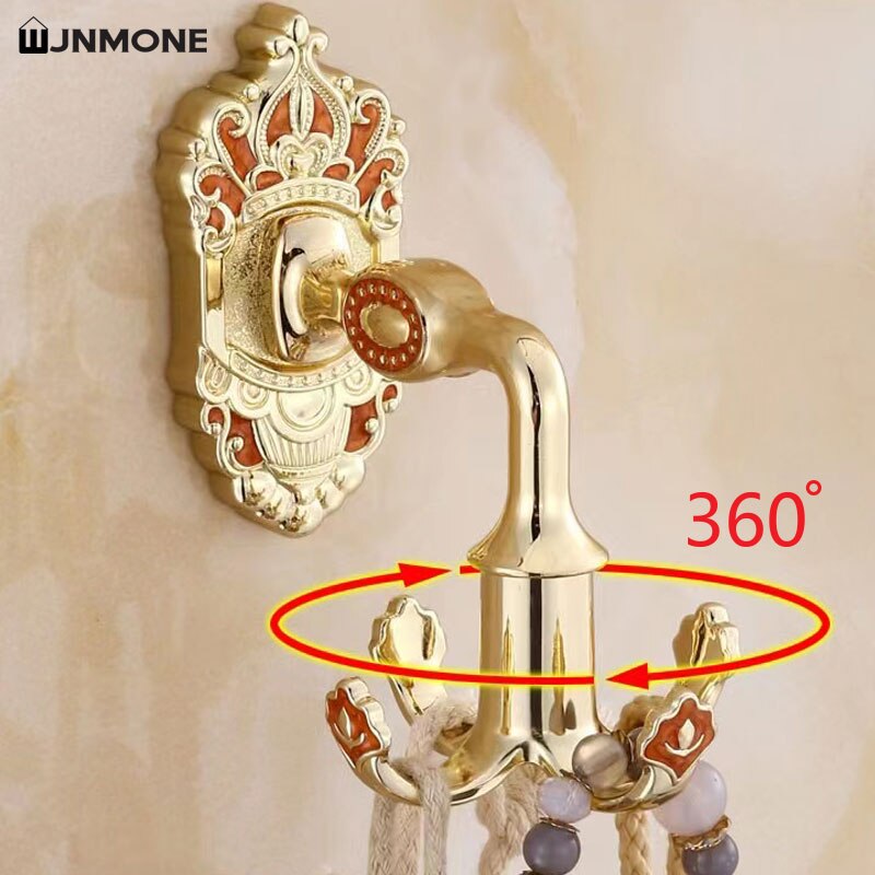 360 Degree Rotated Coat Hook Kitchen Hooks 4 Hooks Home Wall Door Key Hook Clothes Robe Hook Hanging Rack Bathroom Towel Hooks