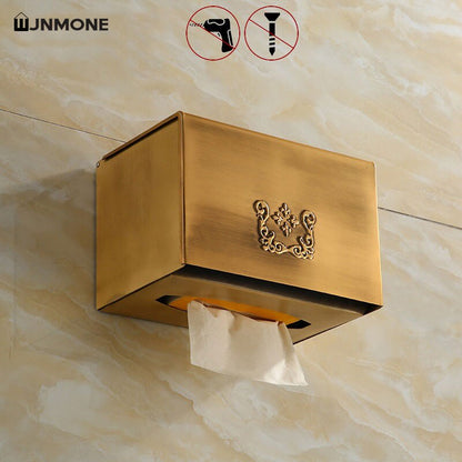 Bathroom Tissue Box Wall Mounted Tissue Cartridge Paper Towel Dispenser Home Toilet Paper Holder Kitchen Roll Paper Toilet Rack