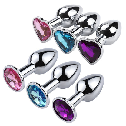 Mini Sexy Jelly Color Metal Anal Plug