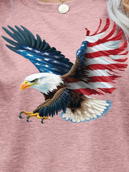 US Flag Eagle Graphic Tee