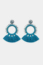 Bead Detail Tassel Dangle Earrings