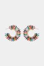 Zinc Alloy Acrylic C-Hoop Earrings