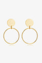 Gold-Plated Stainless Steel Drop Earrings