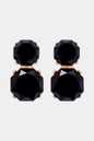 Geometrical Shape Zinc Alloy Frame Dangle Earrings