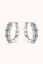 2.4 Carat Moissanite Huggie Earrings
