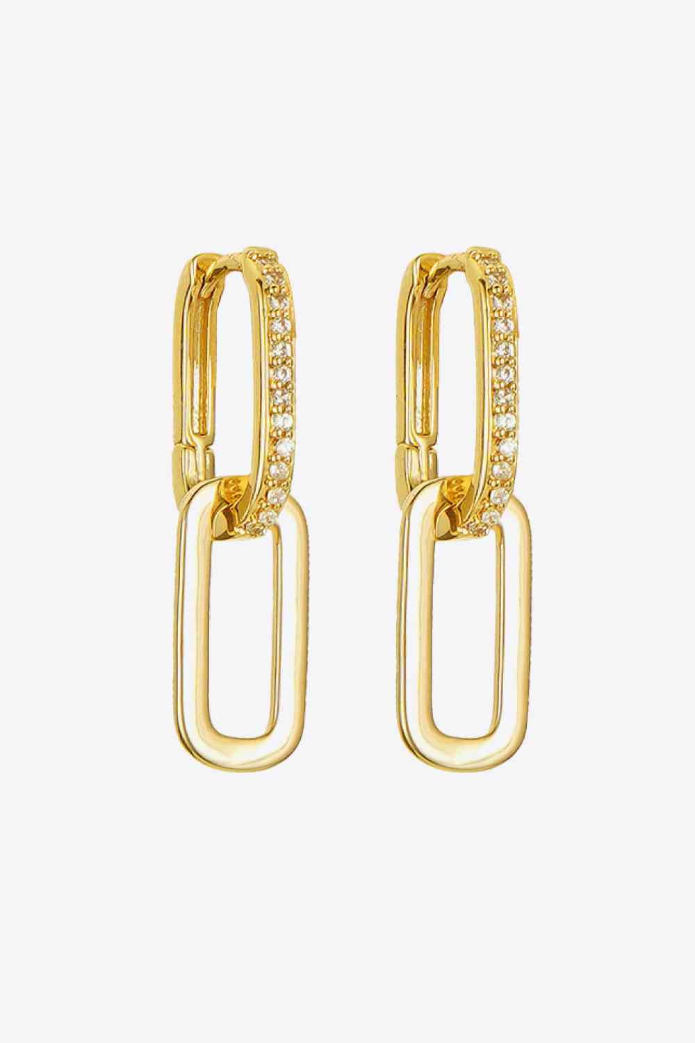 Cubic Zirconia Link Earrings