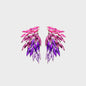Alloy Acrylic Wing Earrings