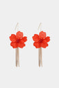 Flower Shape Acrylic Dangle Earrings