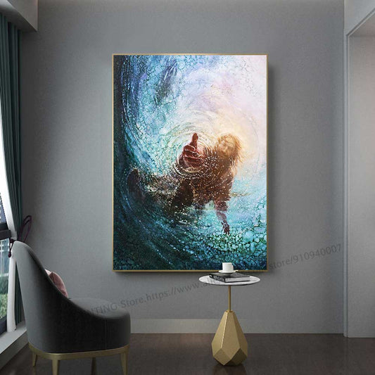 Jesus Christ Canvas Prints Poster Bible Verse Religion Jesus Wall Art Decoration Painting God Picture For Living Room Home Decor