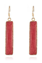 Natural Stone Drop Earrings