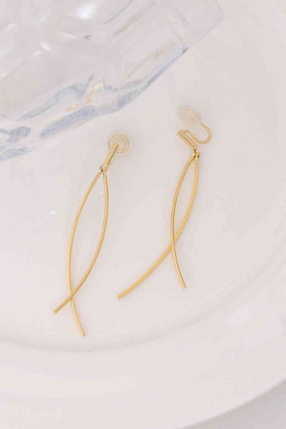 18K Gold Plated Clip-On Earrings