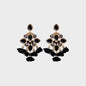 Flower Shape Rhinestone Alloy Dangle Earrings