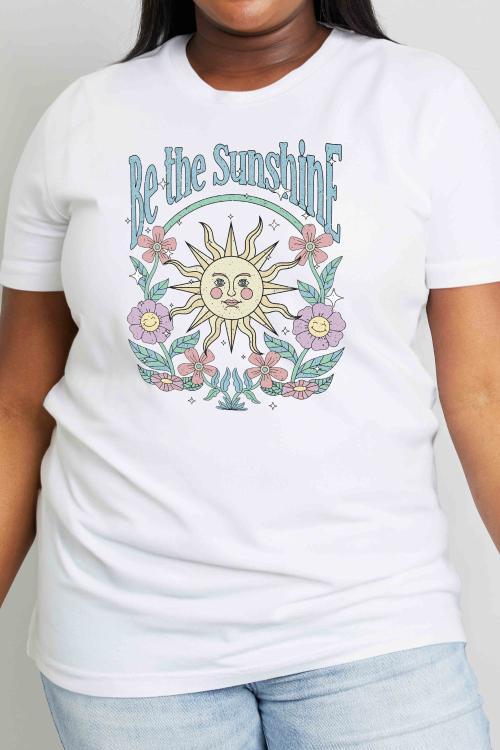 Simply Love Full Size BE THE SUNSHINE Graphic Cotton Tee