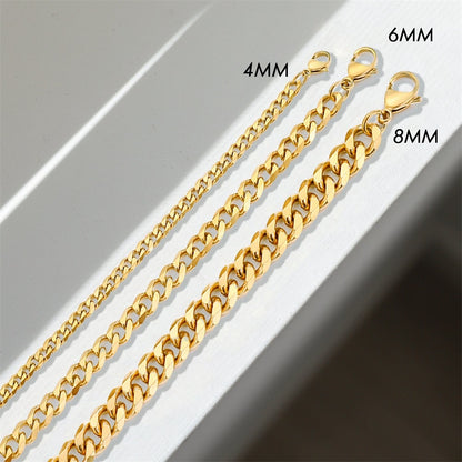 Curb Chain Stainless Steel Bracelet