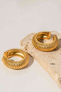 Scale Stainless Steel Cuff Earrings
