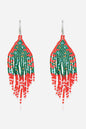 Christmas Beaded Earrings