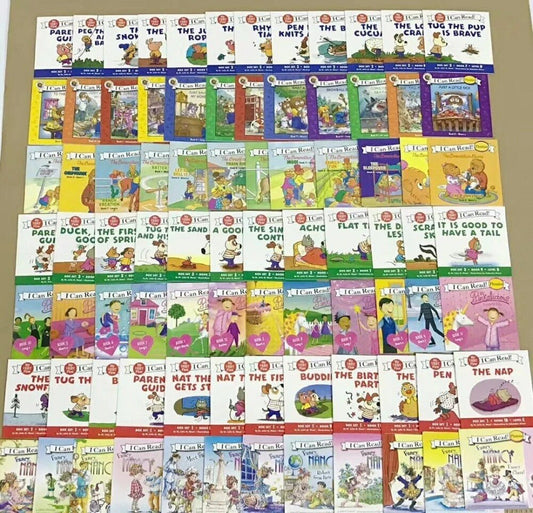 84 books 7 sets I Can Read series Phonics natural spelling picture English Book Children kids pocket story book Age 0-6