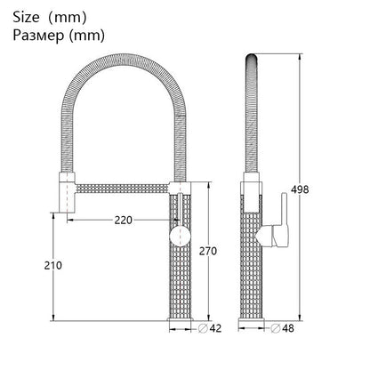 Luxury Kitchen Faucet Gold Brass Faucet for Kitchen Sink Rotatable Drop Down Spring Hot and Cold Water Mixers Tap Accessories