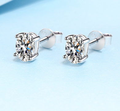 Moissanite Stud Earrings