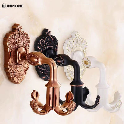 360 Degree Rotated Coat Hook Kitchen Hooks 4 Hooks Home Wall Door Key Hook Clothes Robe Hook Hanging Rack Bathroom Towel Hooks