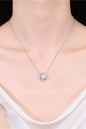 Moissanite Pearl Rhodium-Plated Necklace