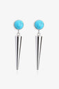 18K Stainless Steel Turquoise Drop Earrings