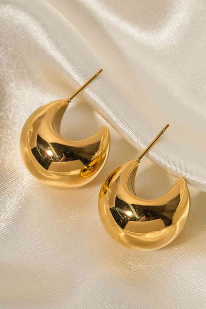 Stainless Steel C-Hoop Earrings