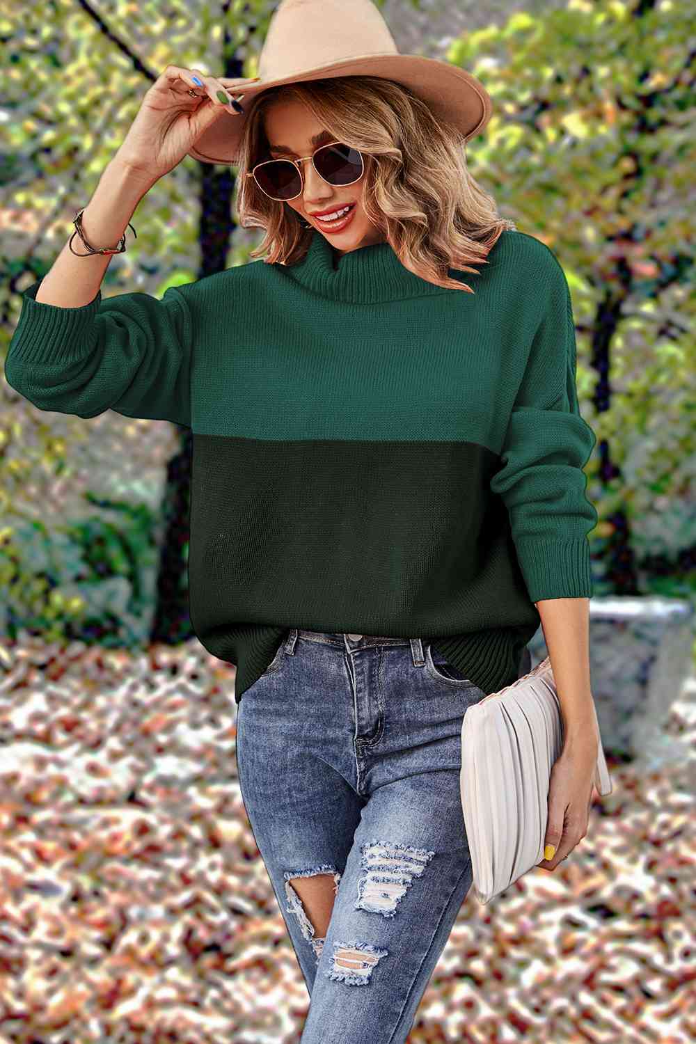 Turtleneck Long Sleeve Sweater