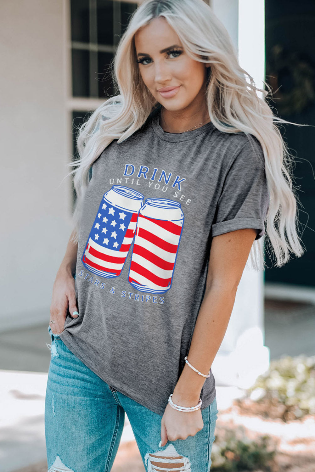 US Flag Graphic Short Sleeve Tee