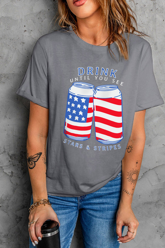 US Flag Graphic Short Sleeve Tee