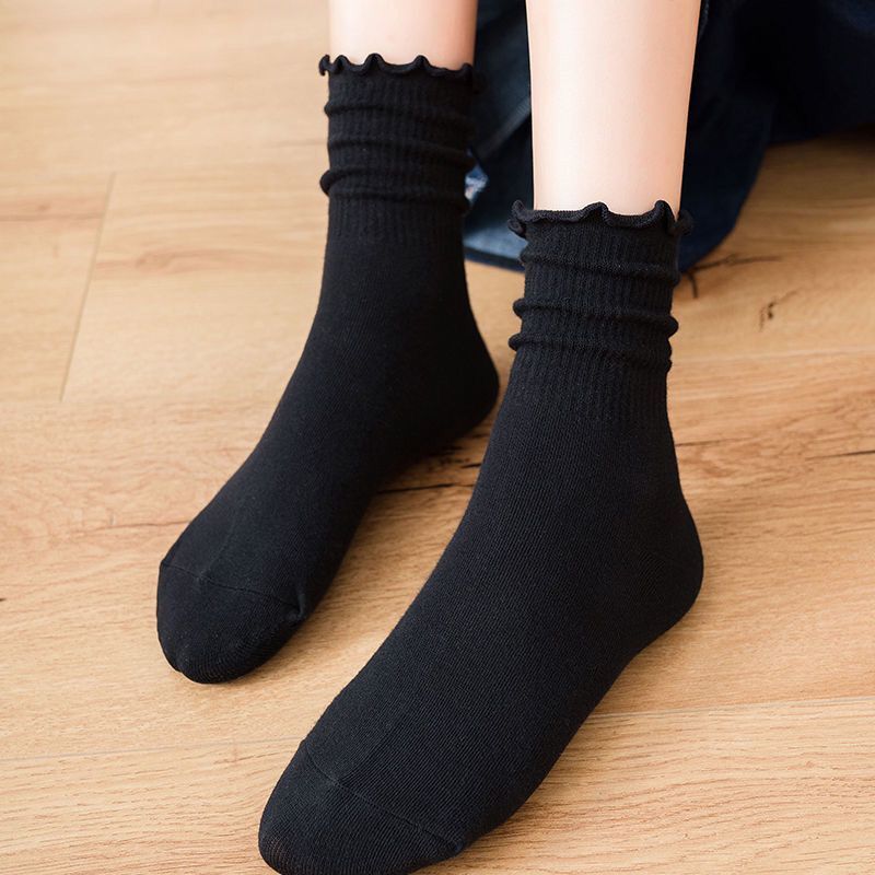 Women Frilly Ruffle Socks Lolita Style