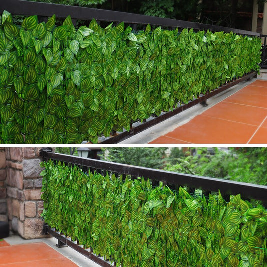 Artificial plants Ivy Privacy Fence 19.7x118in Artificial Hedges Fence Faux plant Vine Leaf Decoration for Outdoor Garden Decor