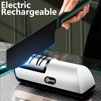 USB Electric Knife Sharpener Automatic Adjustable Rechargable Kitchen Knives Scissor Home Fast Sharpening Kitchen Tools Grinder