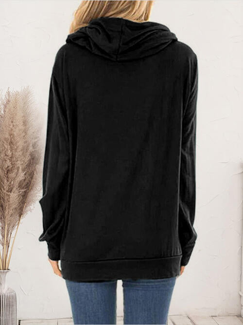 Drawstring Long Sleeve Hoodie