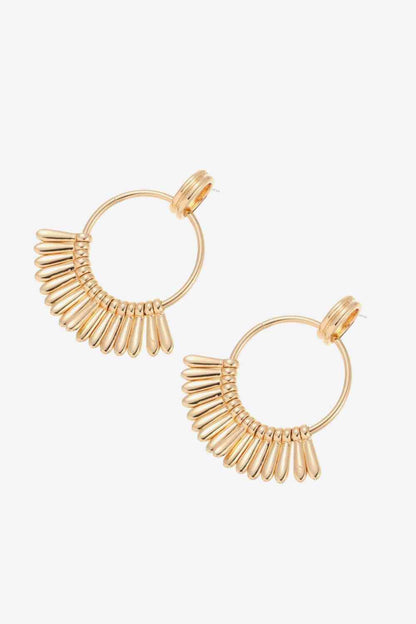 18K Gold-Plated Zinc alloy Drop Earrings