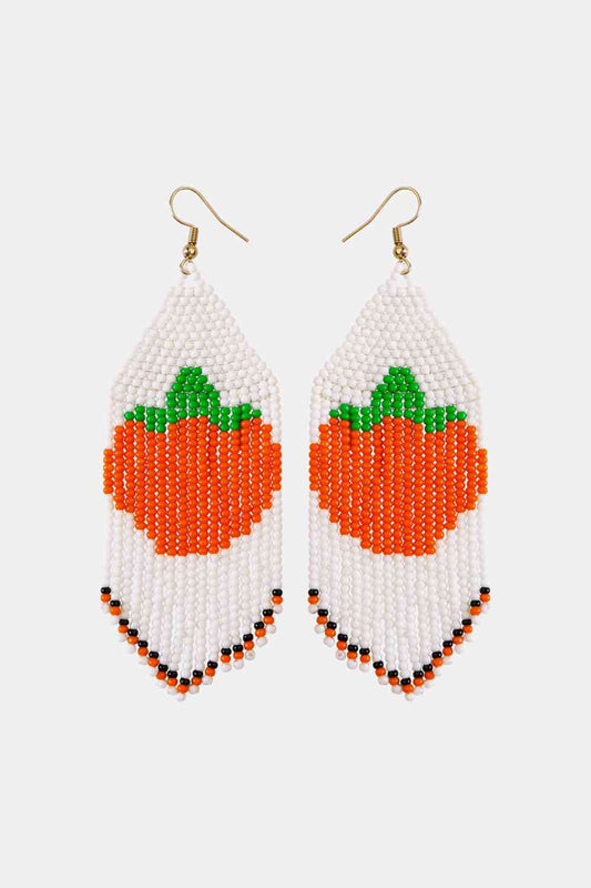 Beaded Fringe Dangle Earring