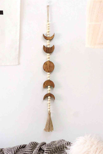 Wooden Tassel Wall Hanging